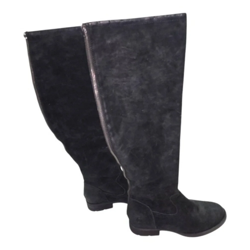 Born Women's Black SUede Borman TALL Knee boots size 5.5‎ NEW